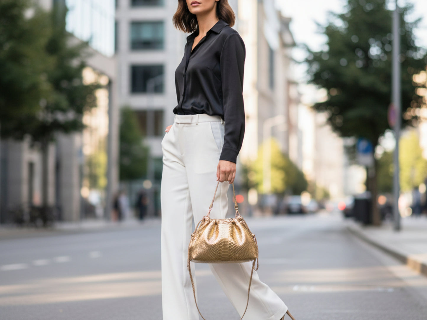 Genuine Python Snakeskin Bag for Women: Handmade Exotic Leather Purse