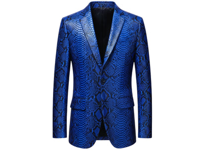 Men’s Snakeskin Blazer – Luxury Python Suit Jacket