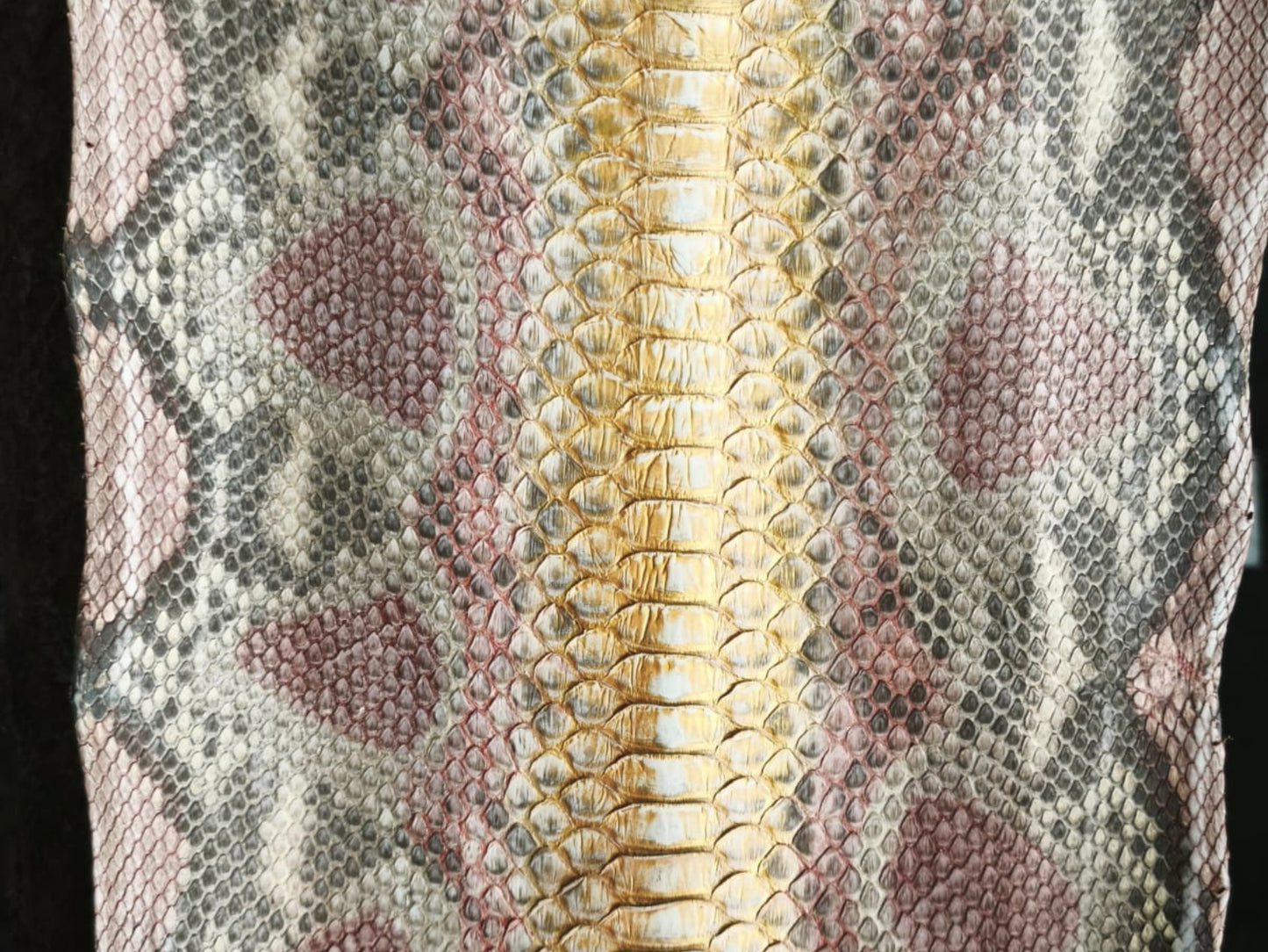 Antique Pink Python Snakeskin Tote Leather Bag