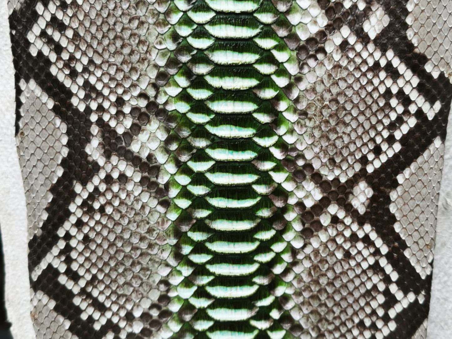 Natural Gray Python Snakeskin Tote Leather Bag