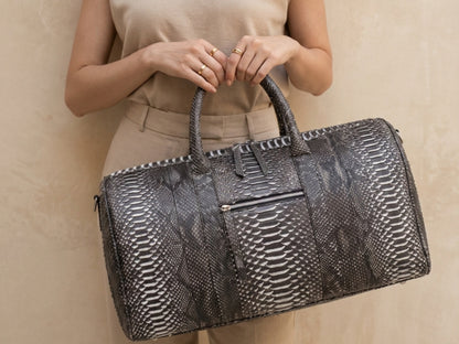 Python Snakeskin Gradation Black Weekender