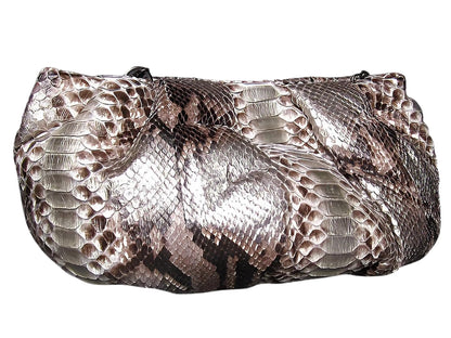 Snakeskin Dumpling Bag - Python Jacket by LFM Fashion