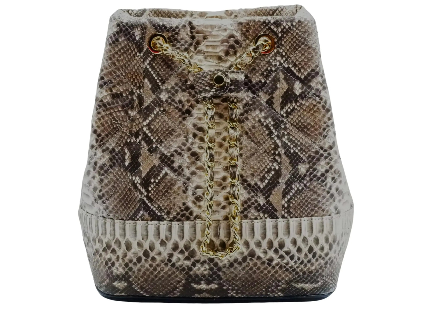 Drawstring Bucket Bag - Python Jacket by LFM Fashion