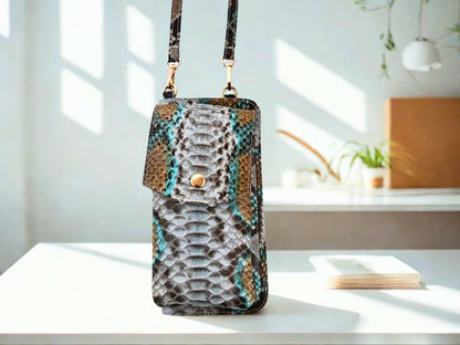 Cell Phone Case Crossbody Wallet Purse - multicolor