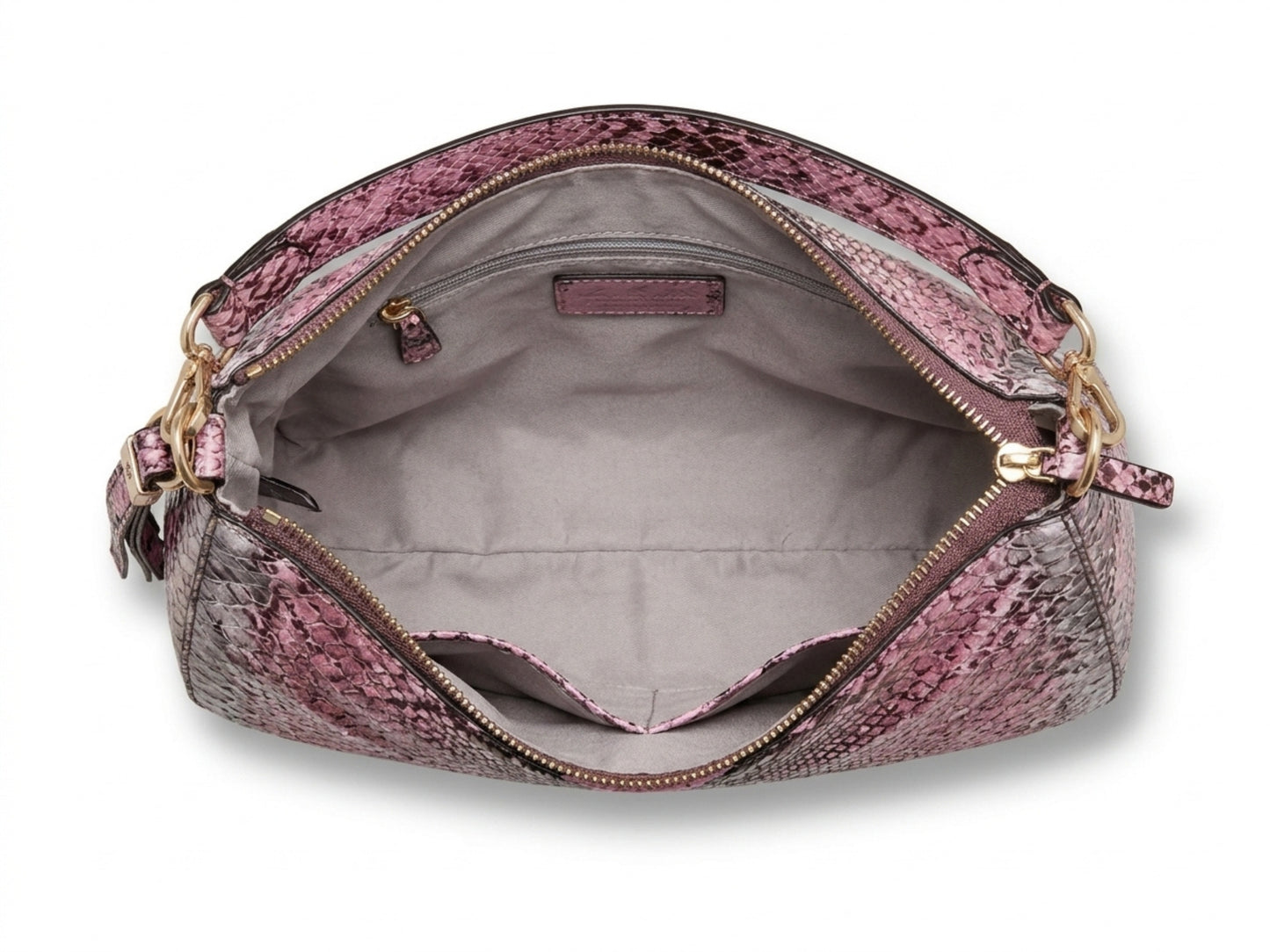 Pink Python Hobo Purse