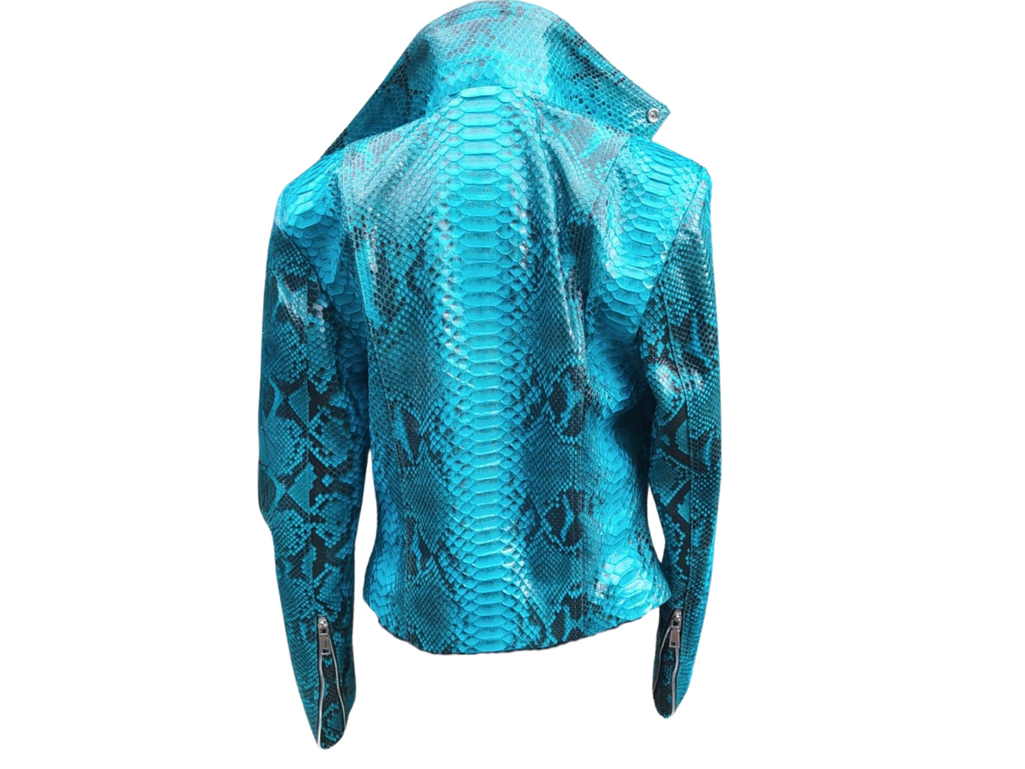 Trendy Snakeskin Leather Jacket - Python Jacket by LFM Fashion