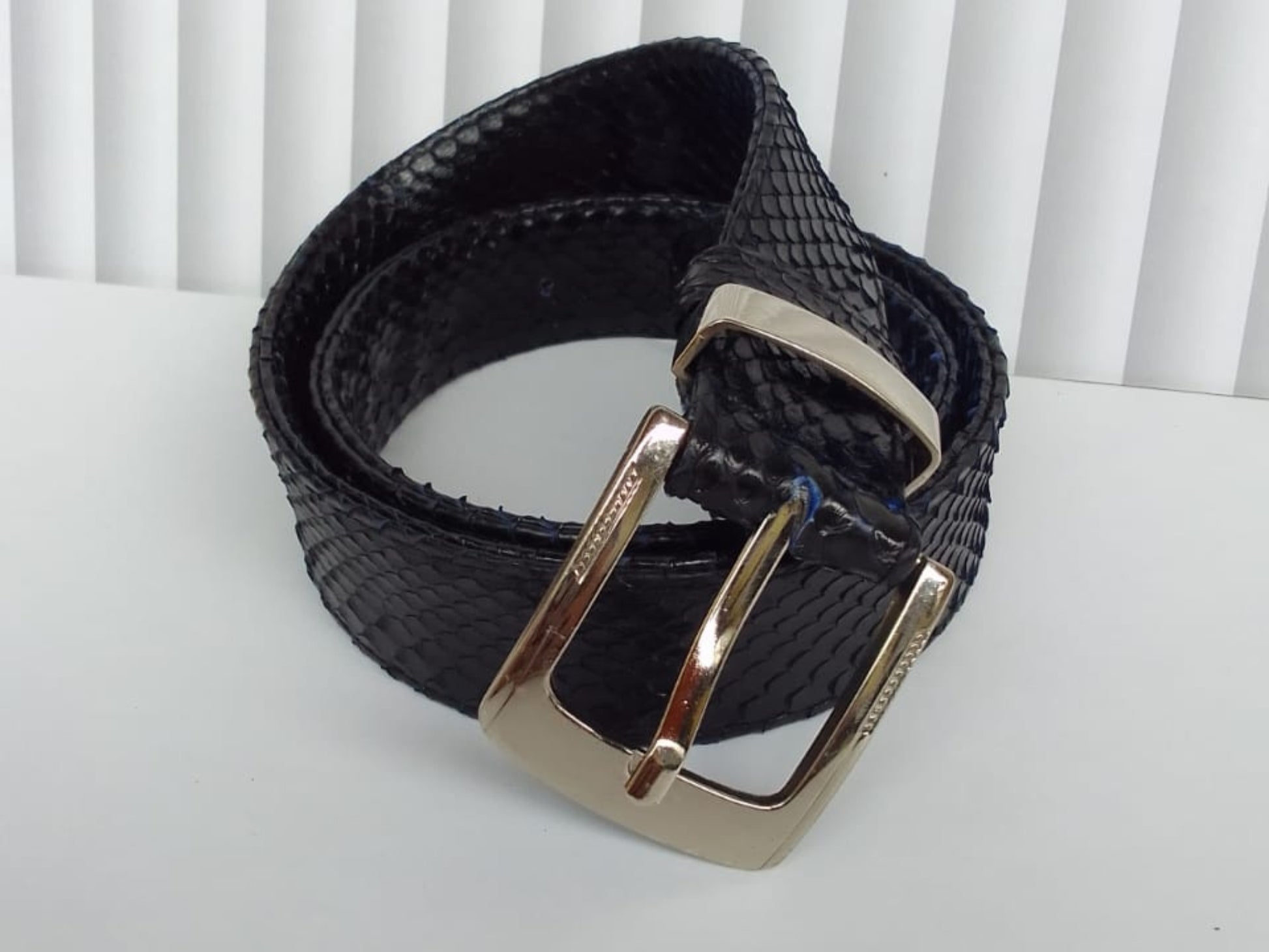 Luxury Genuine Python Snakeskin Belt for Men: Real Exotic Leather Belt
