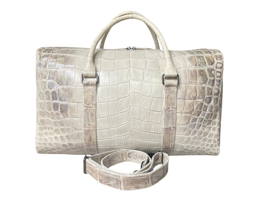 Himalayan Crocodile Leather Weekender Bag