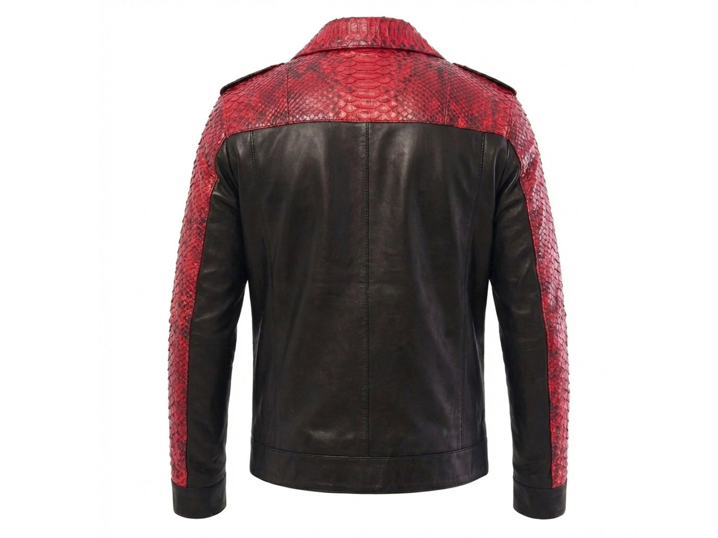 Red Python Snakeskin Jacket