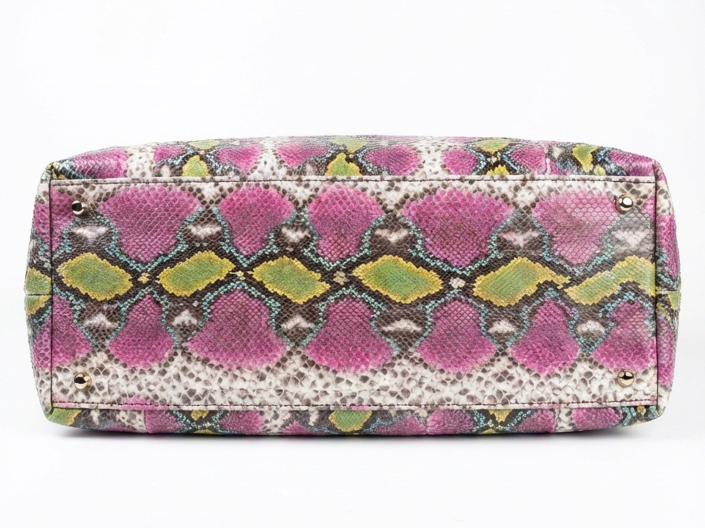 Multi Color Snakeskin Tote Bag – Large Shoulder Purse