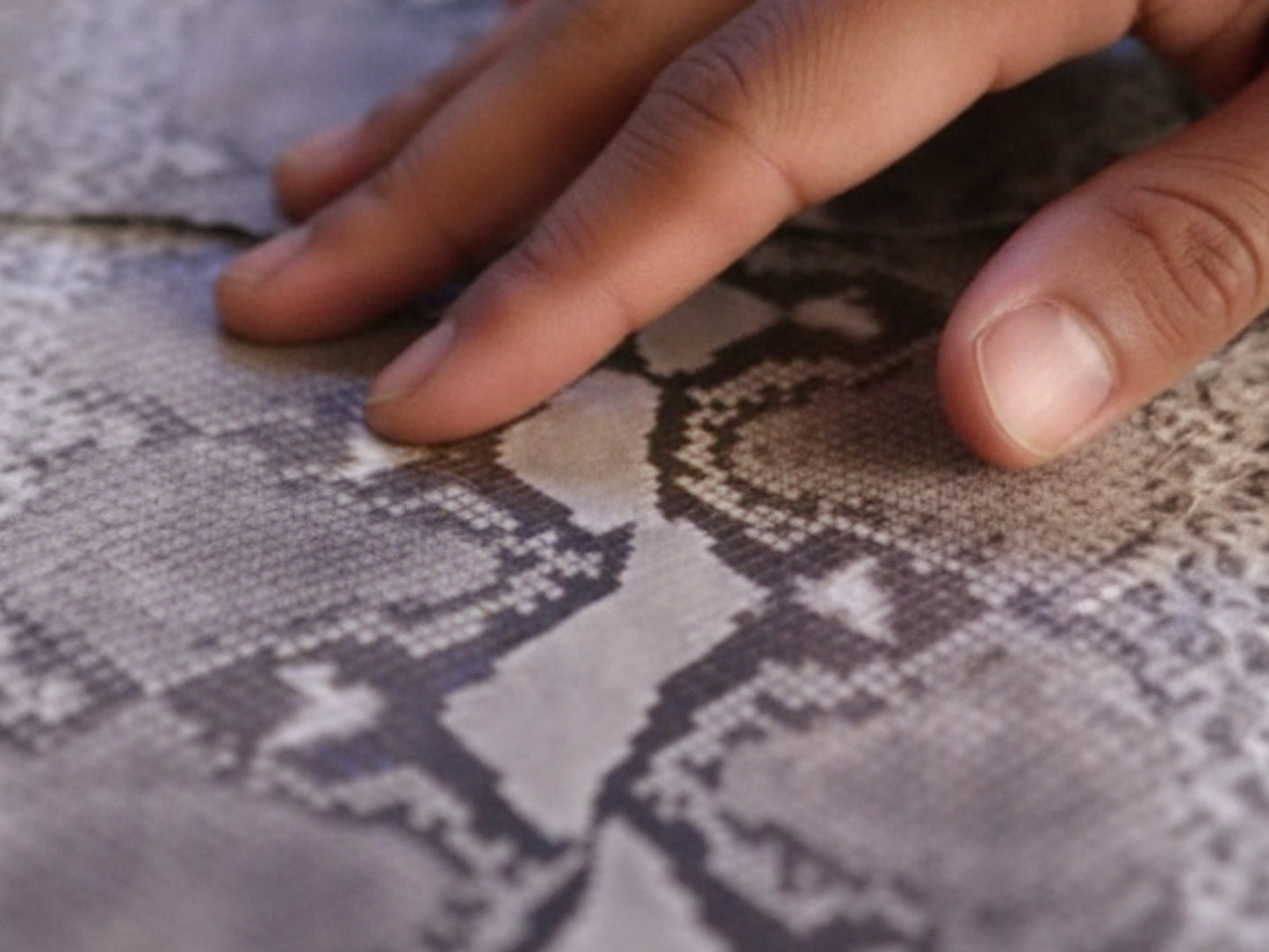 Genuine Python Snakeskin Seat Cushion