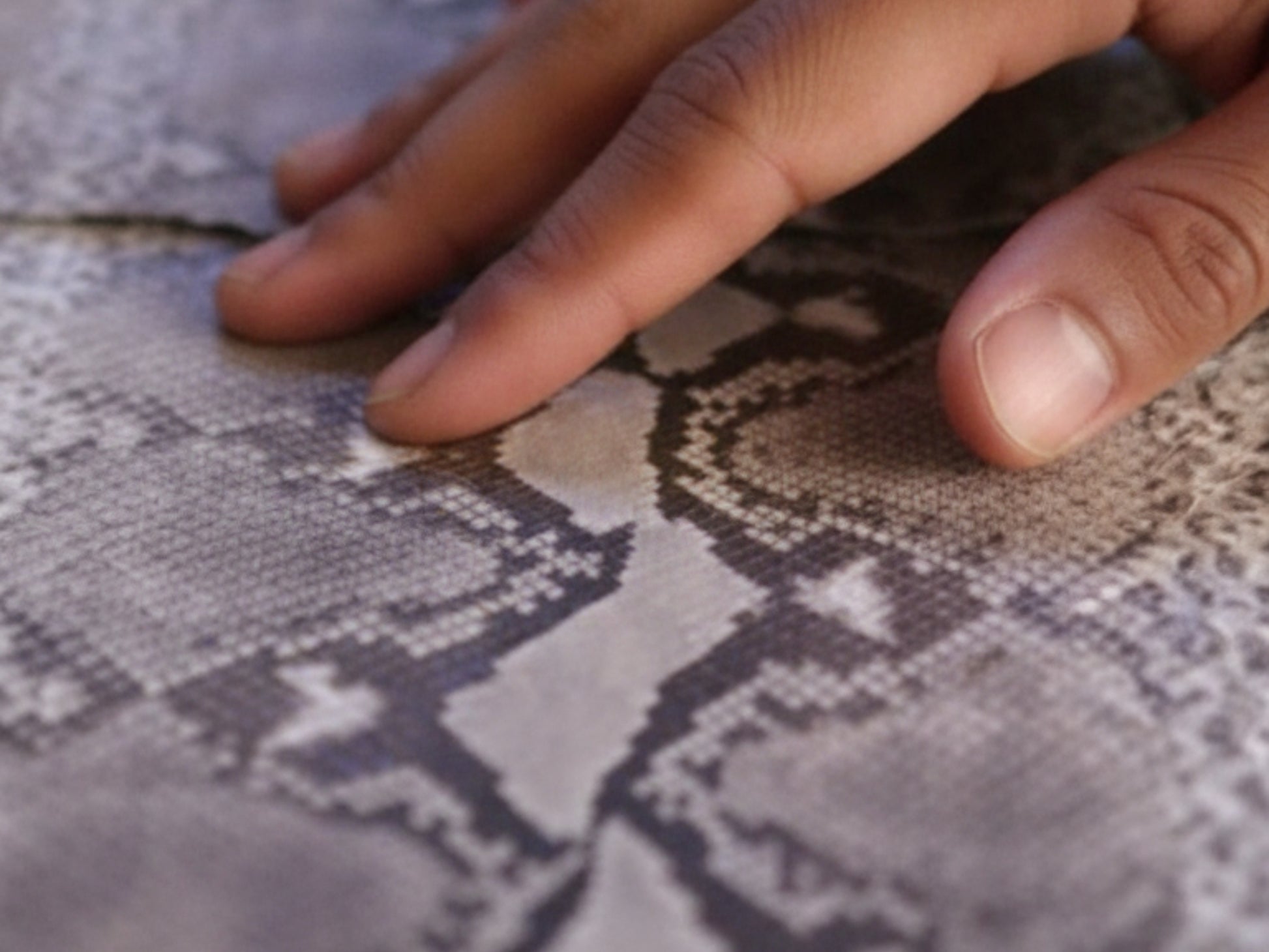 Genuine Python Snakeskin Seat Cushion