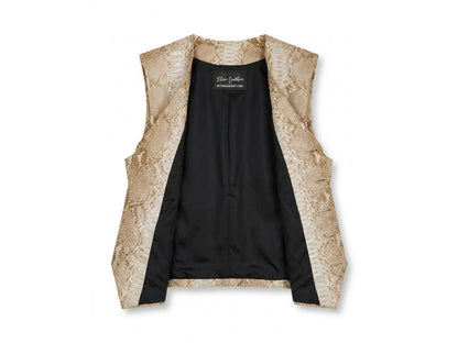 Genuine Python Snakeskin Leather Vest: Himalayan Waistcoat