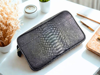 Snakeskin Shoulder Clutch Bag for Men - 1