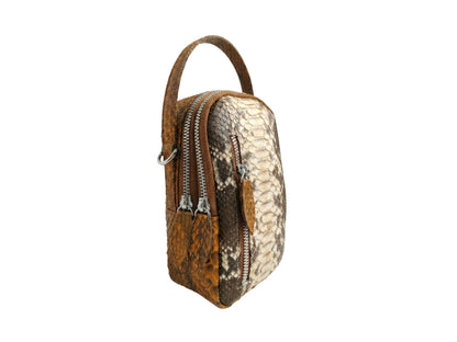 Genuine Python Snakeskin Lunch Bag