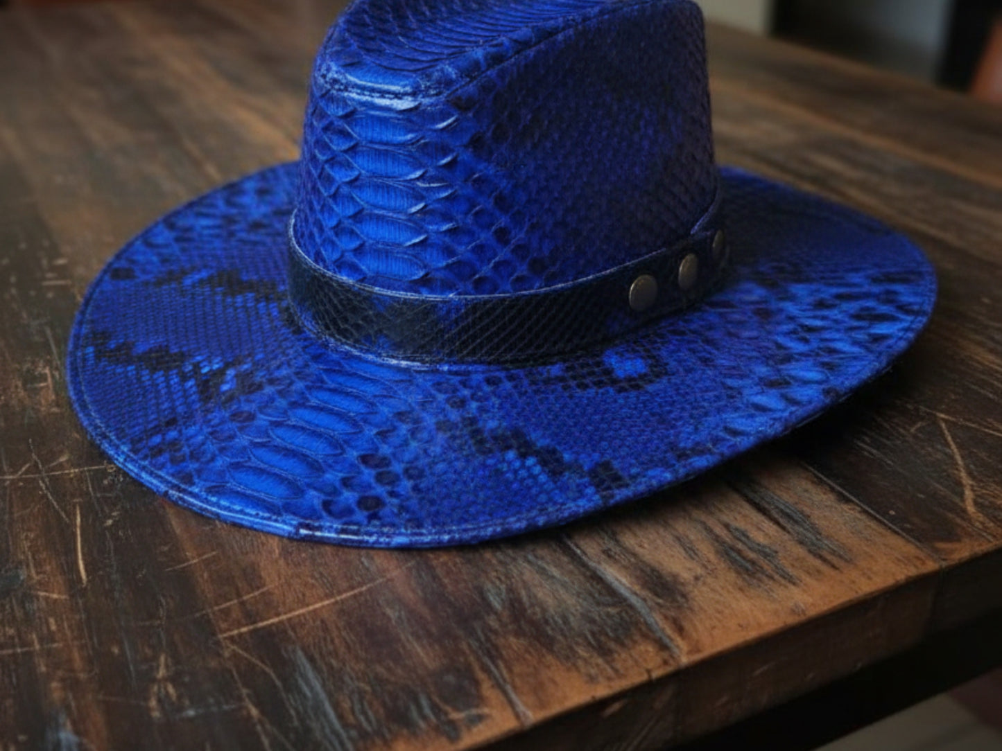 Genuine Python Snakeskin Cowboy Hat