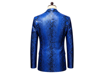 Men’s Snakeskin Blazer – Luxury Python Suit Jacket