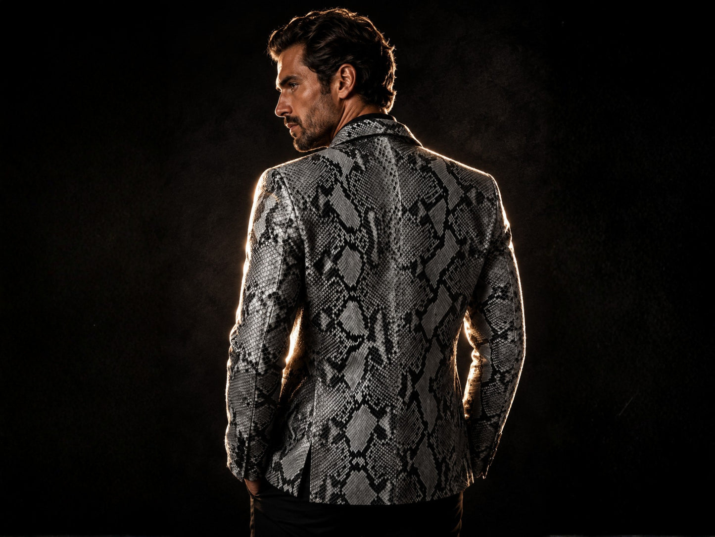 Snakeskin Sport Coat - LFM Fashion International