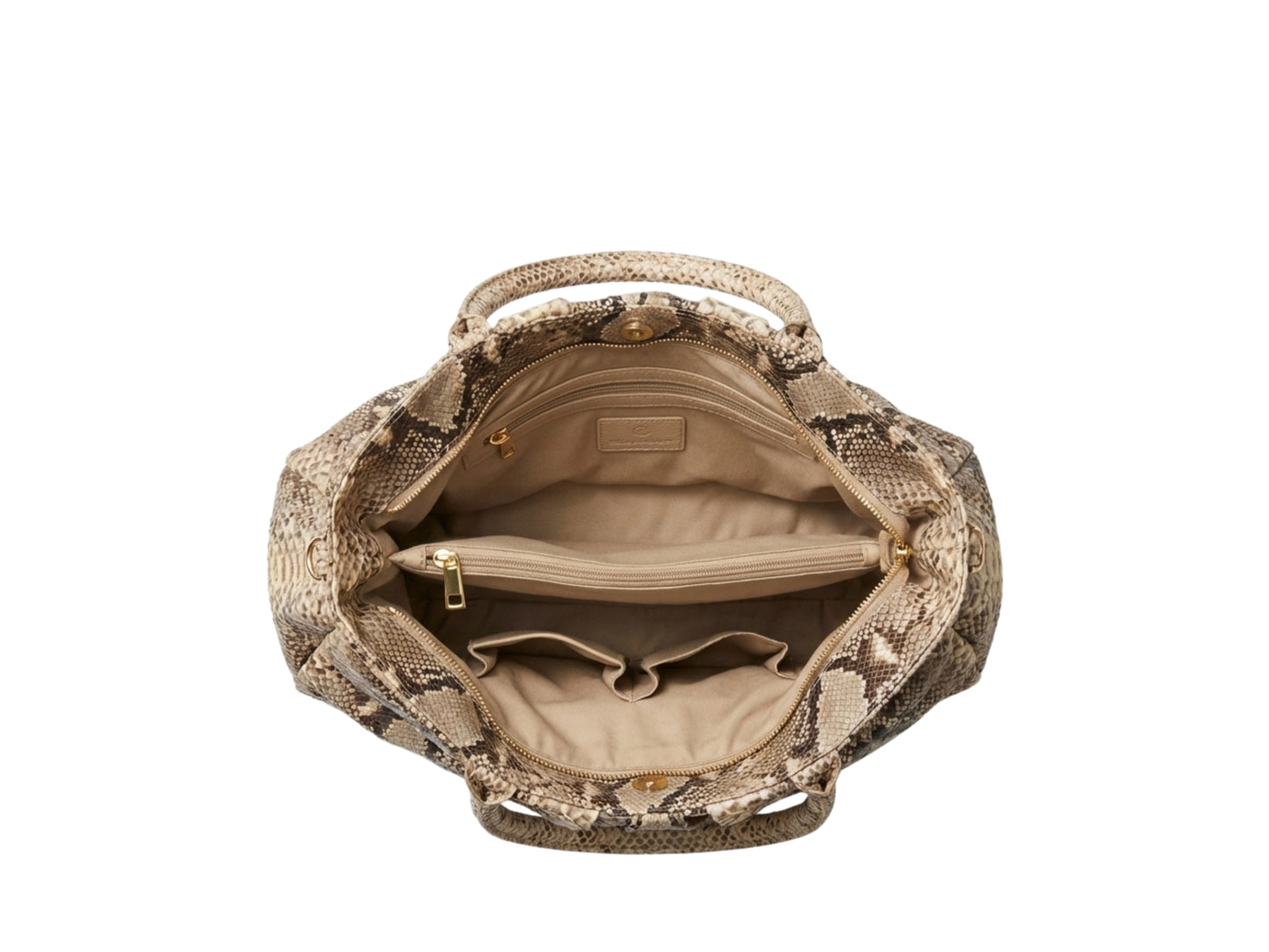 Brown Snakeskin Hobo Bag