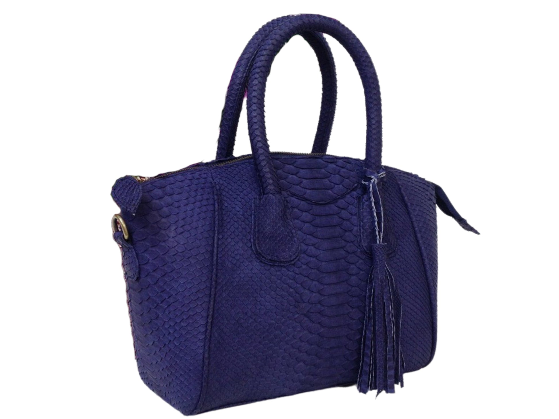 navy blue - Gavinci Genuine Python Snakeskin Leather Bag for Women