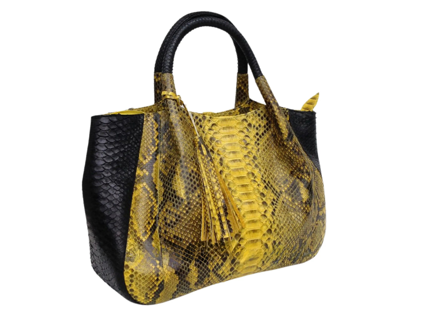 Snake Skin Shoulder Bag - Python Jacket by LFM Fashion