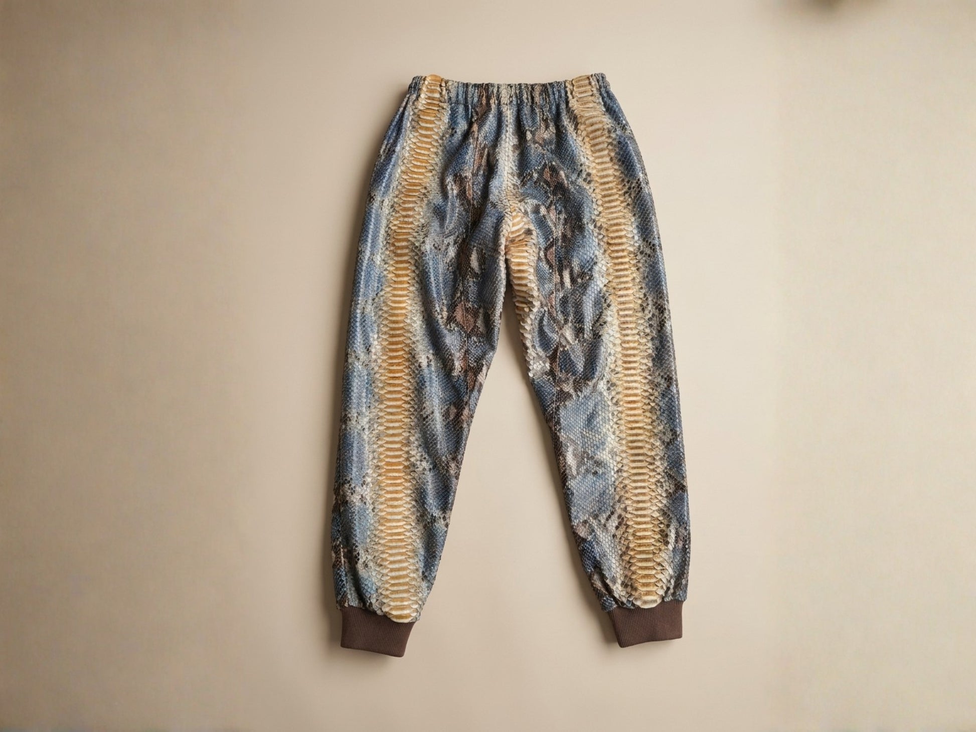Python Snakeskin Tracksuit: Genuine Fox Fur Hoodie
