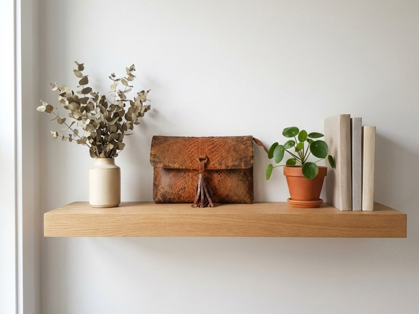 Genuine Python Snakeskin Tassel Clutch