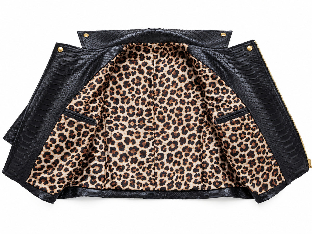 Python Snakeskin Jacket - 3/4 Sleeve
