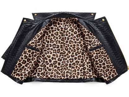 Python Snakeskin Jacket - 3/4 Sleeve