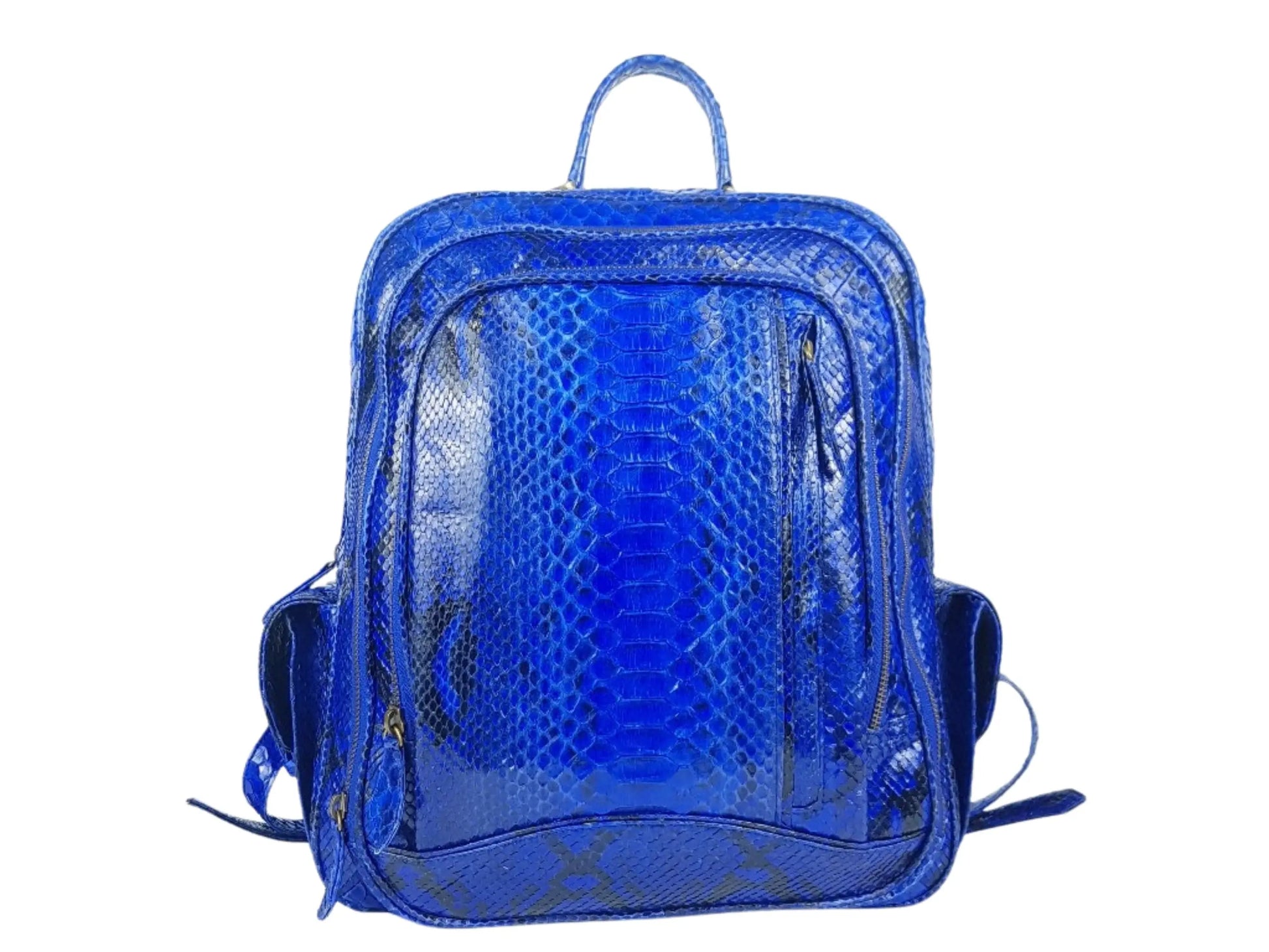 Blue Snakeskin Backpack 7