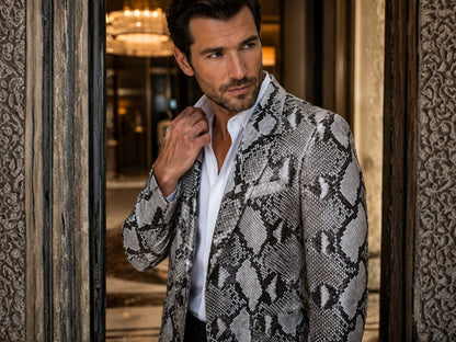Snakeskin Sport Coat - LFM Fashion International