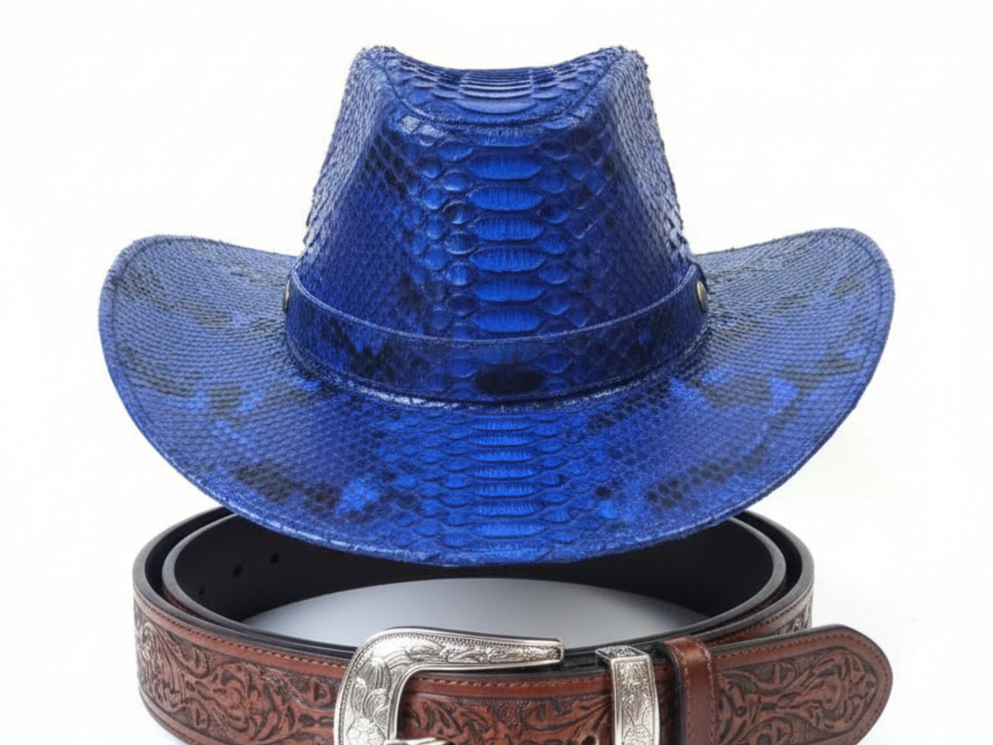 Genuine Python Snakeskin Cowboy Hat