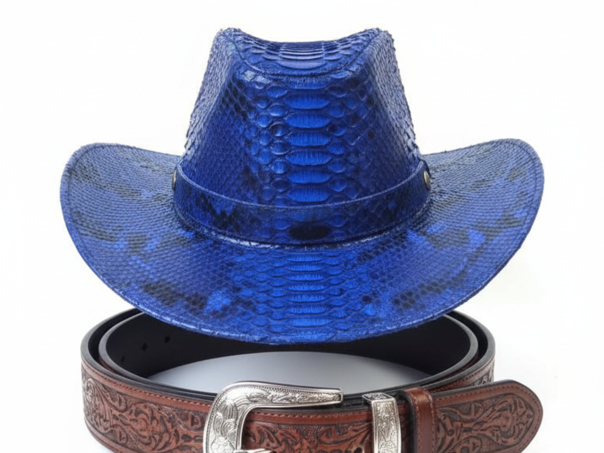 Genuine Python Snakeskin Cowboy Hat