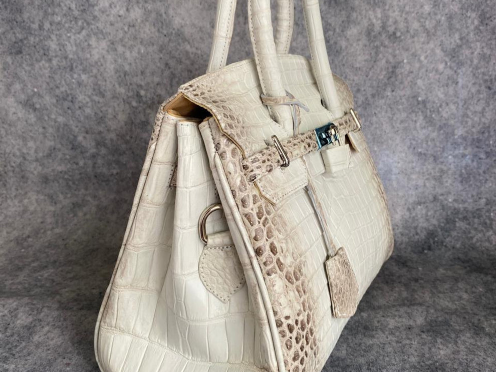 Himalayan Crocodile Birkin Bag | LFM Fashion