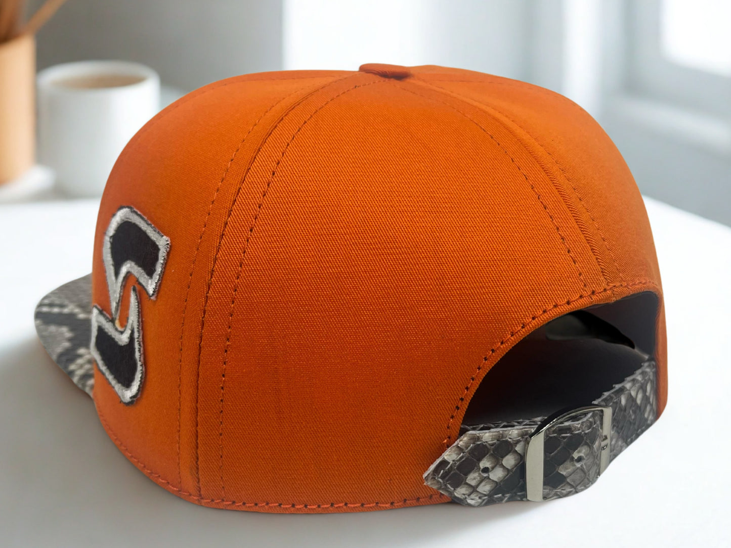Syracuse Embroidered Snakeskin Hat