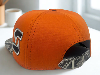 Syracuse Embroidered Snakeskin Hat