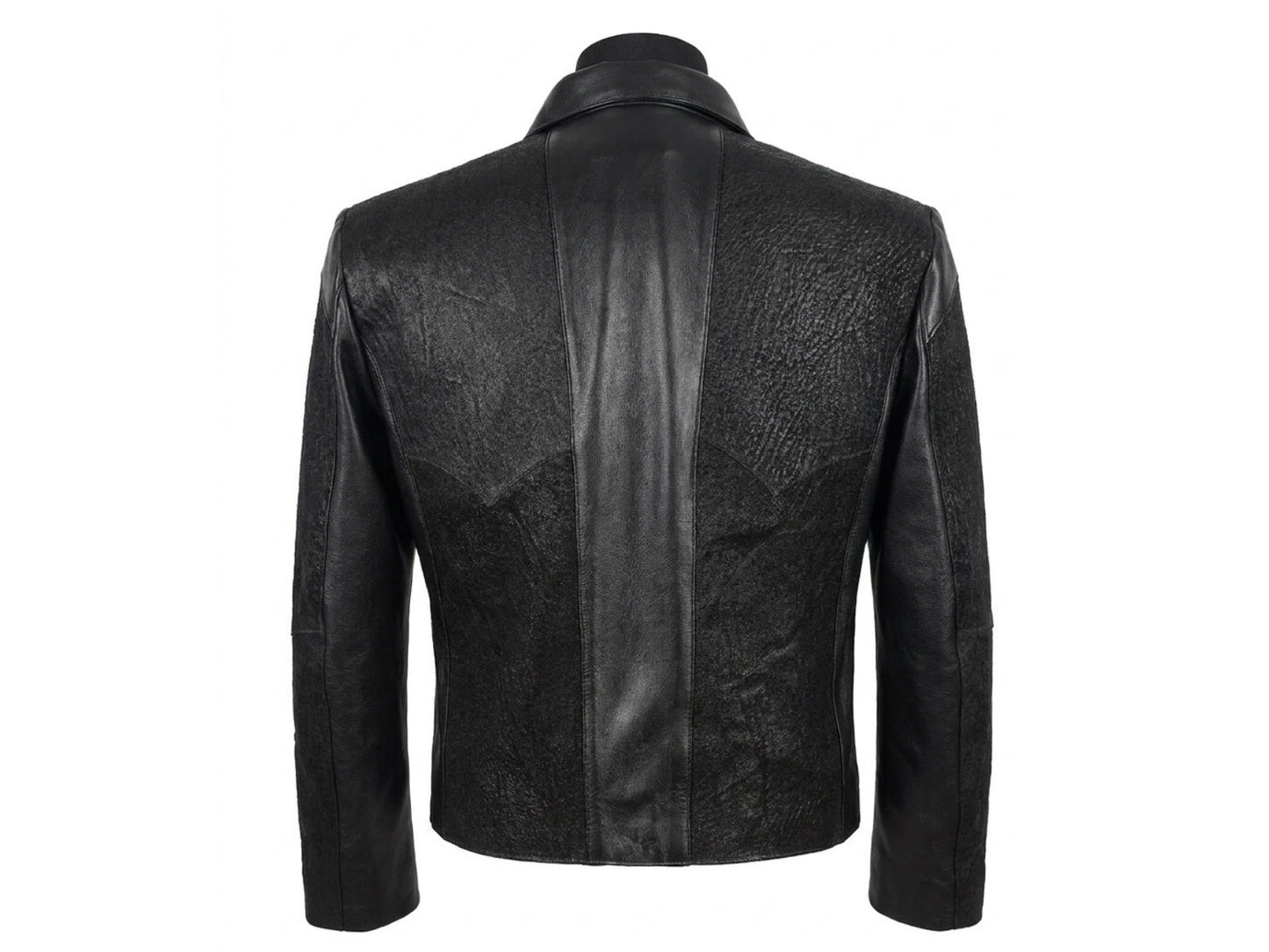 Genuine Shark Skin Suit Dress | Black Leather Blazer Pants