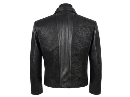Genuine Shark Skin Suit Dress | Black Leather Blazer Pants