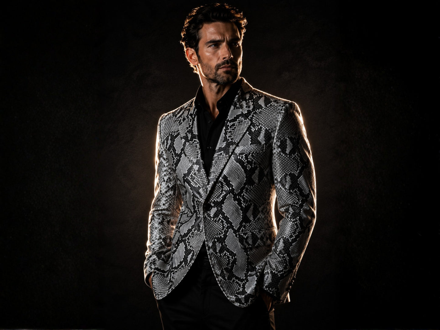Snakeskin Sport Coat - LFM Fashion International