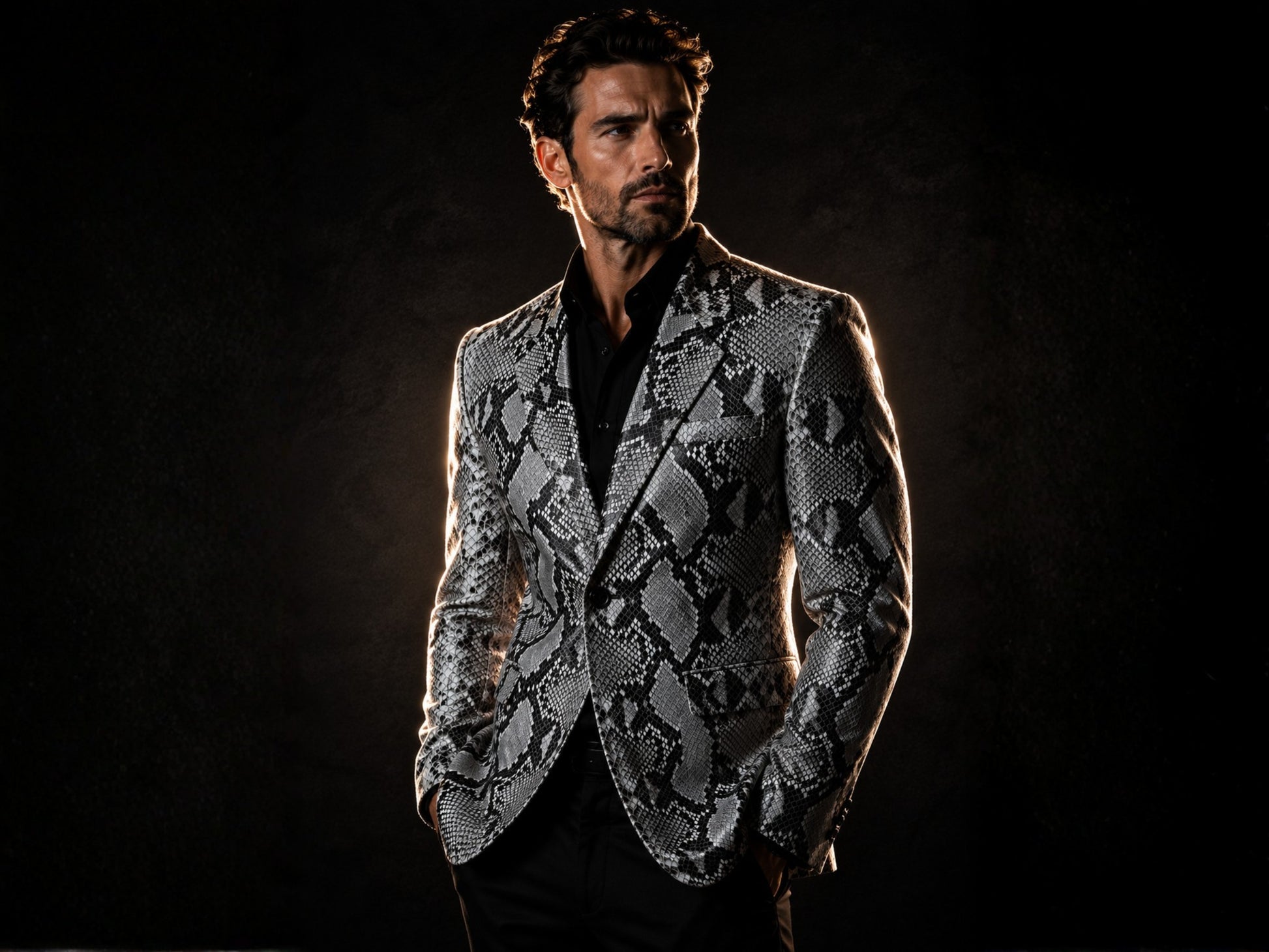 Snakeskin Sport Coat - LFM Fashion International