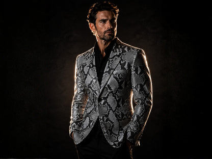 Snakeskin Sport Coat - LFM Fashion International