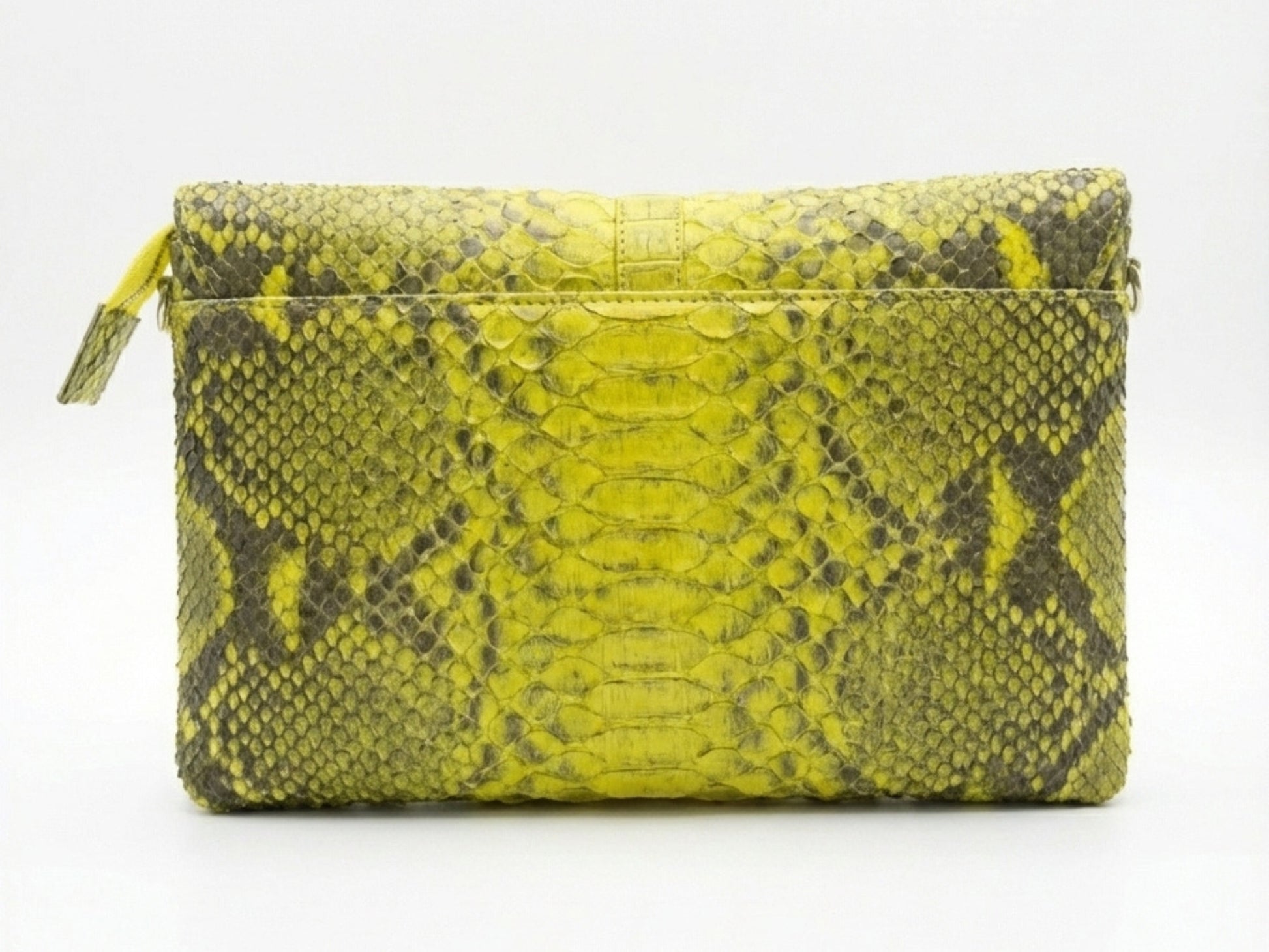 Genuine Python Snakeskin Tassel Clutch