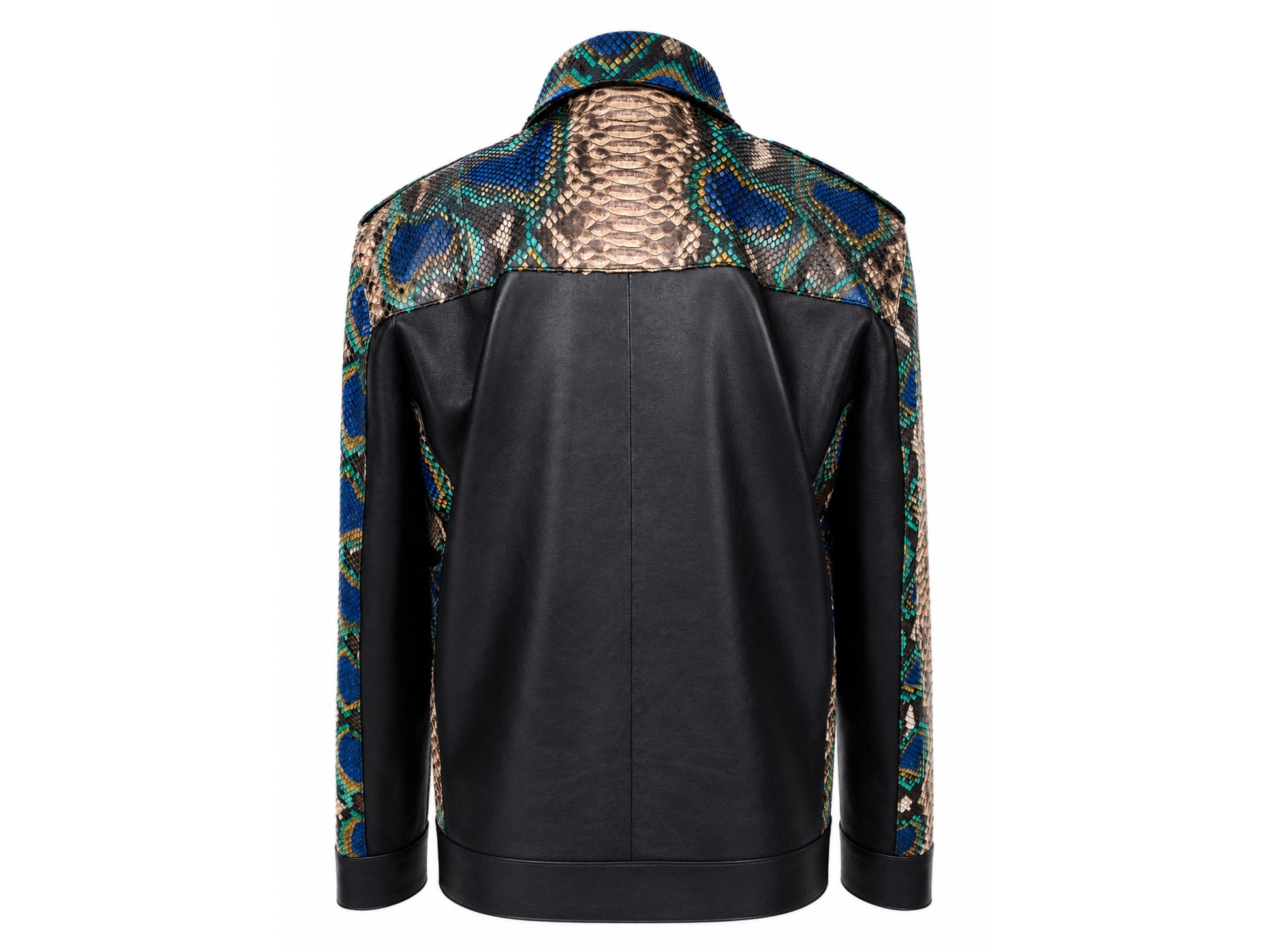 Multi Color Python Snakeskin Jacket