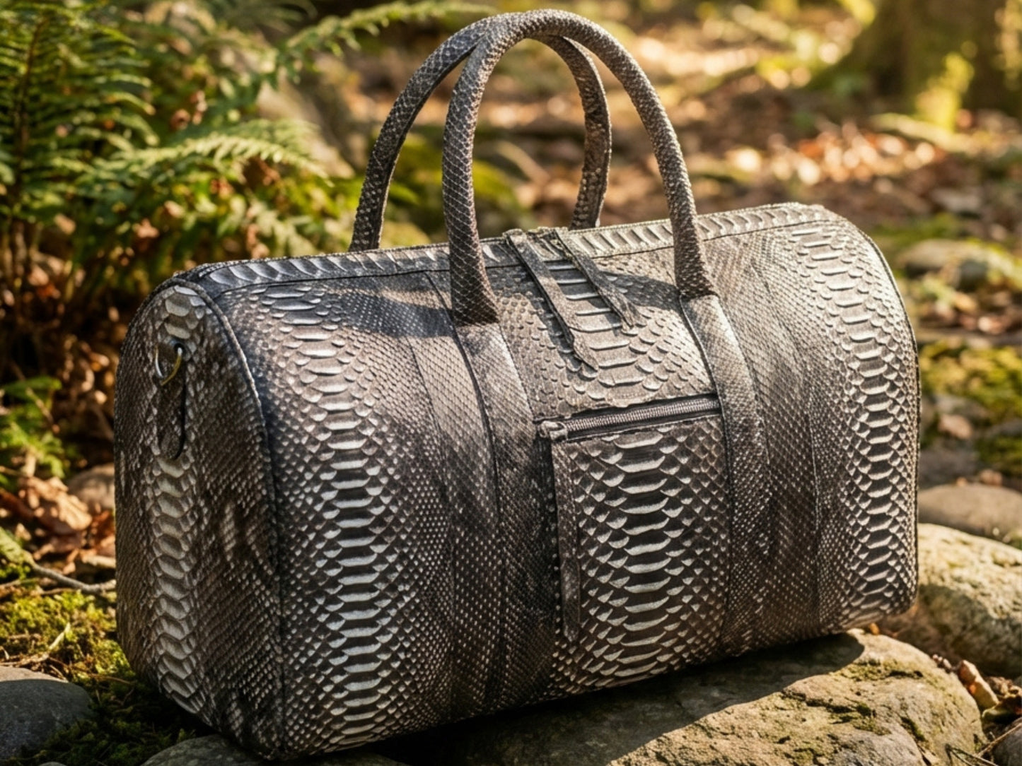 Python Snakeskin Gradation Black Weekender