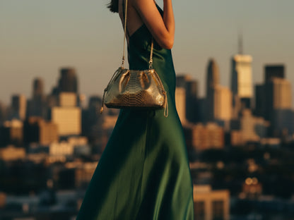 Genuine Python Snakeskin Bag for Women: Handmade Exotic Leather Purse