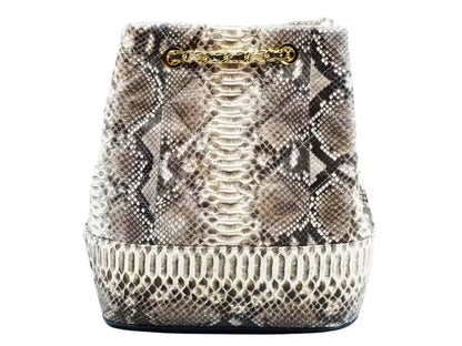 Drawstring Bucket Bag - Python Jacket by LFM Fashion