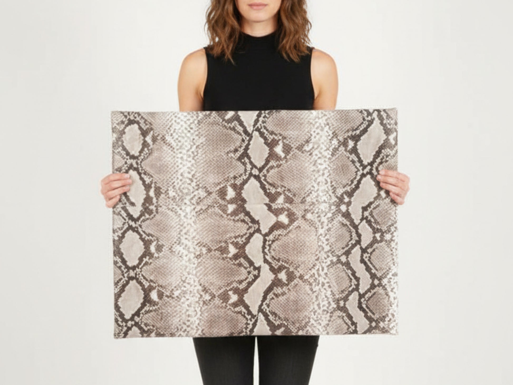 Genuine Python Snakeskin Seat Cushion