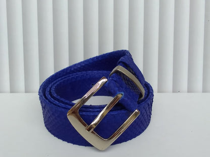 Luxury Genuine Python Snakeskin Belt for Men: Real Exotic Leather Belt