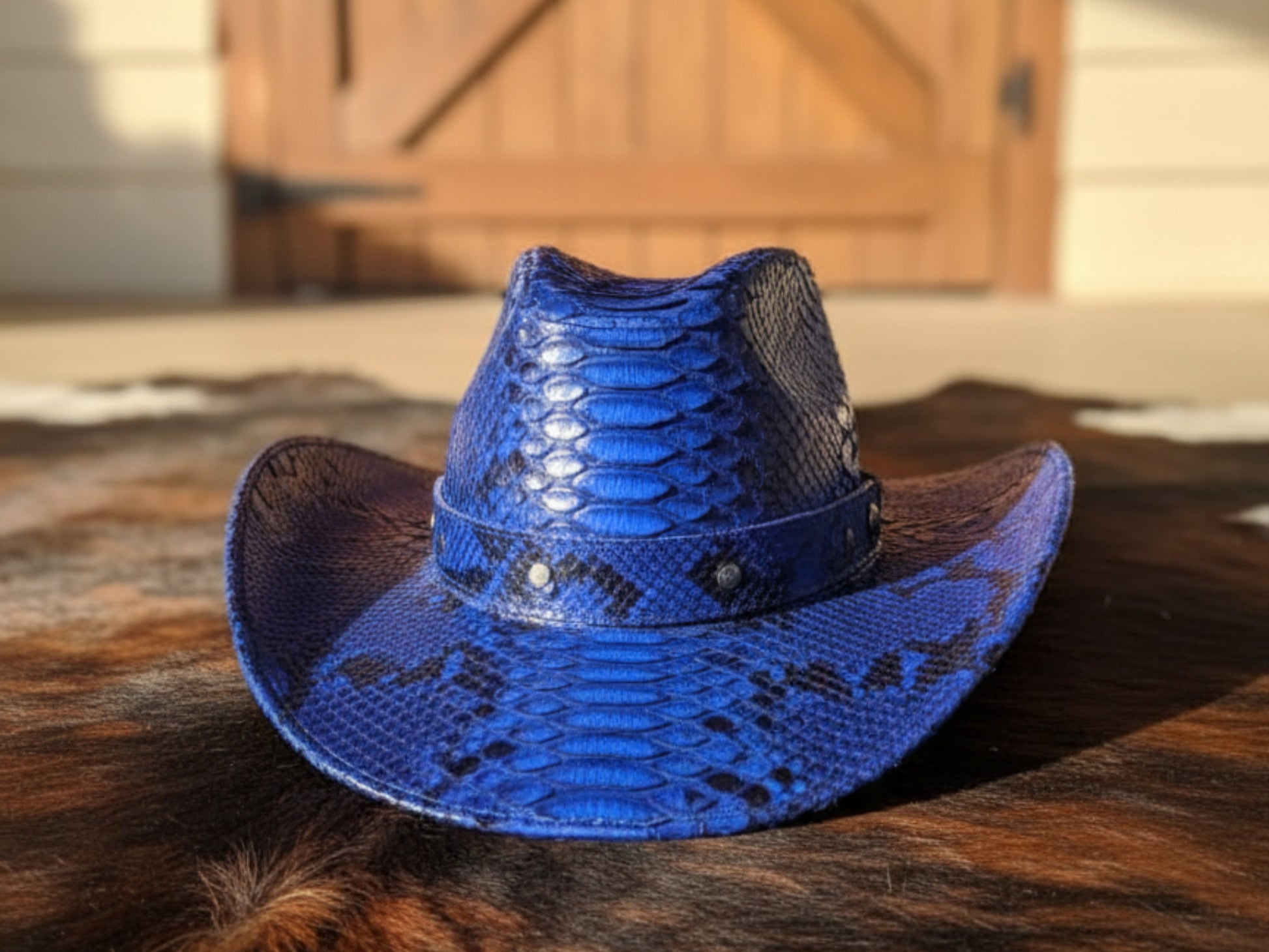 Genuine Python Snakeskin Cowboy Hat