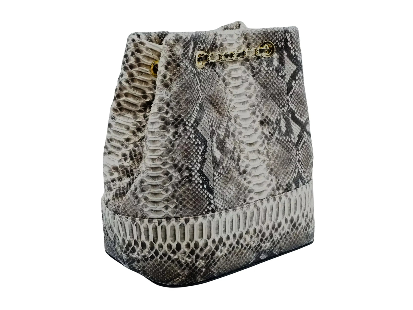 Drawstring Bucket Bag - Python Jacket by LFM Fashion